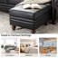Repose-pieds en cuir véritable Blanchett-442590117