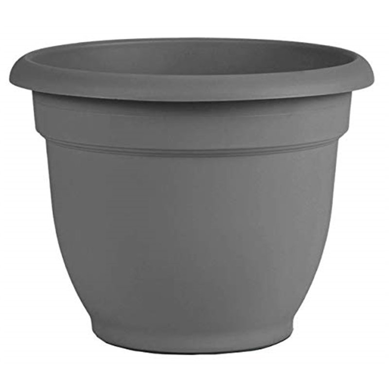 Ketzaly Pot Planter, Charcoal, 17" H x 21.5" W x 21.5" D