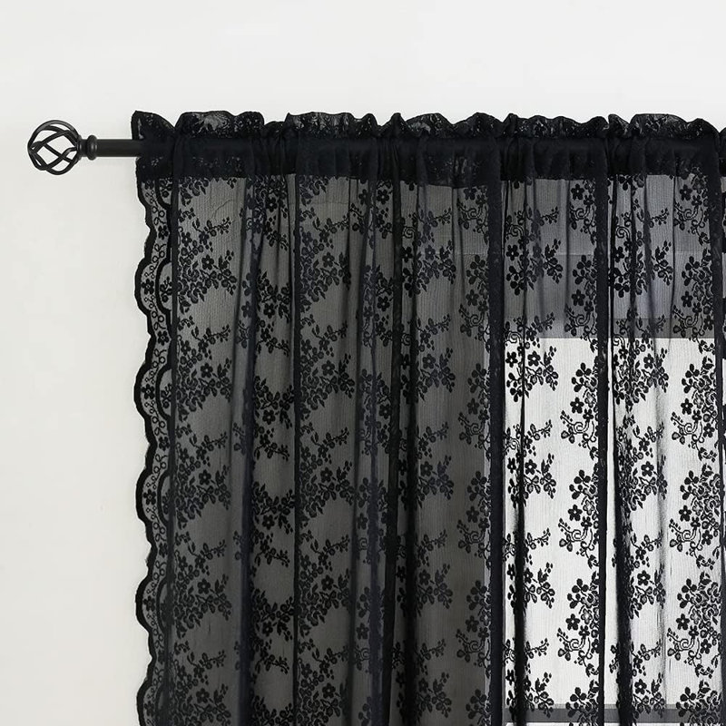 Black See Through Curtains