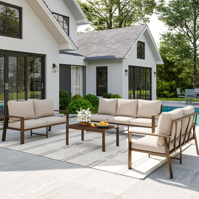 7 Person Sofa Seating Group With Coffee Table