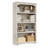 Luper 55" H X 31.5" W Standard Bookcase with 4-Tiers Shelf-1307082575-1286838041