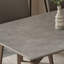 Ensemble de table de salle à manger et de chaises à panneau de pierre fine gris-109245740