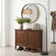 Lampes sur pied arquées pour le salon avec 3 températures de couleur, lampe sur pied noire avec télécommande et ampoule à DEL à intensité variable, lampe sur pied en rotin boho, lampe campagnarde haute pour chambre à coucher, lampe de lecture arquée sur canapé