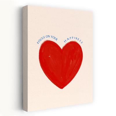 Affiche murale classique, moderne et vibrante, Focusonyourhappiness