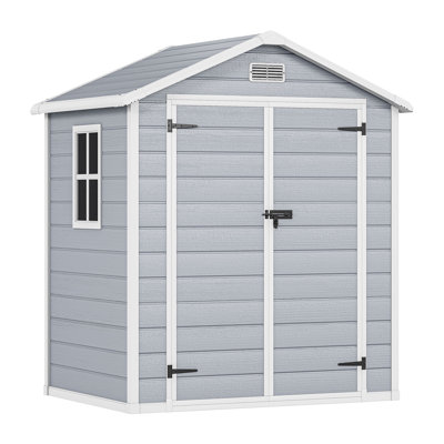 Balconera 6X4.4Ft Resin Outdoor Storage Shed With Floor