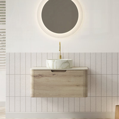 Meuble-lavabo flottant avec tiroir 30 po avec lavabo et tiroir