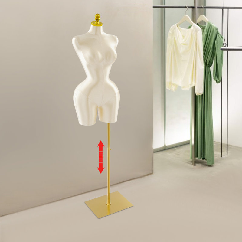 Buste de mannequin ajustable, buste de mannequin féminin, modèle d'exposition de vêtements