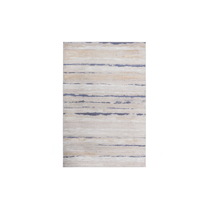 Collection 2X3 Striped Doormat Rug, Ivory, Rectangle 2' x 3'