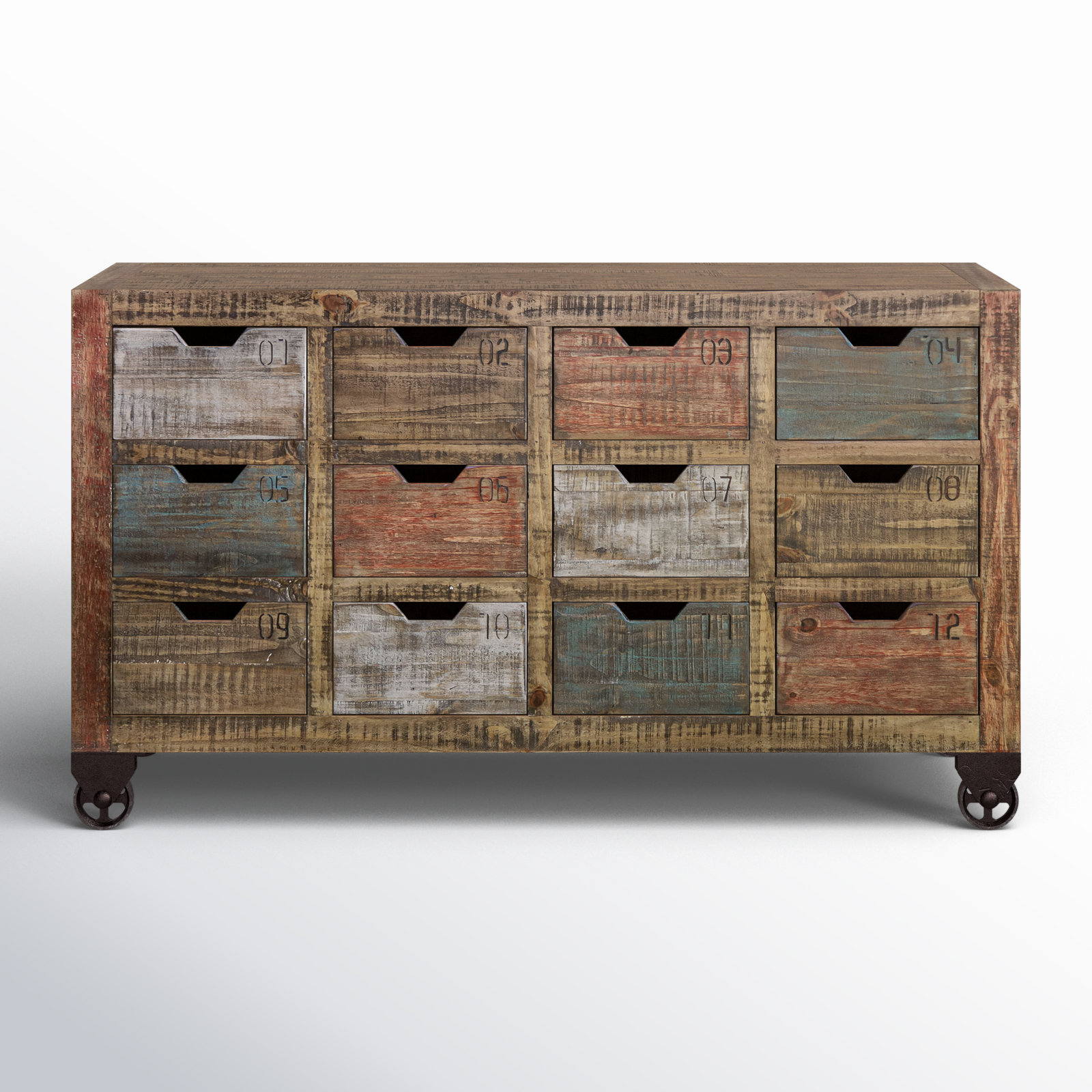 Laurel Foundry Modern Farmhouse Console en bois massif 60,25 po Lupita ...