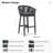 Bayou Breeze Counter Stools Chair Set Of 2, Modern Aluminum Wicker Bar Chair Indoor And Outdoor-199190227
