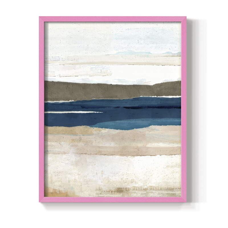 Reproduction encadrée Buttermere Triptych II - bois massif, H 21 po x l 17 po, Rose