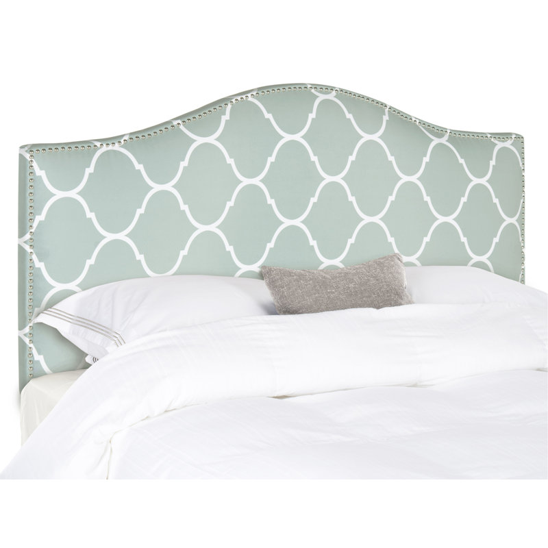 Upholstered Headboard, Queen, Bluestone