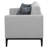 Jared Upholstered Track Arm Loveseat Light Grey