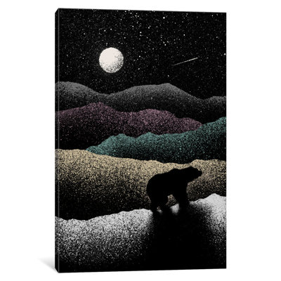 « errant bear », impression sur toile tendue
