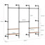 265cm Industrial Pipe Clothing Rack