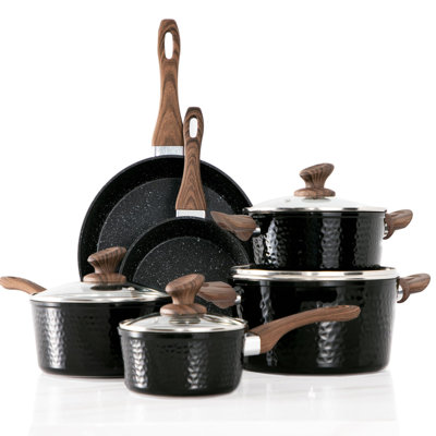 Cloyce 15 - Piece Stoneware Cookware Set