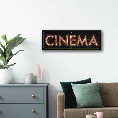«Cinéma Marquee» par James Wiens - impression panoramique non encadrée
