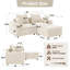 Causeuse modulaire avec repose-pieds Makassar-646966486