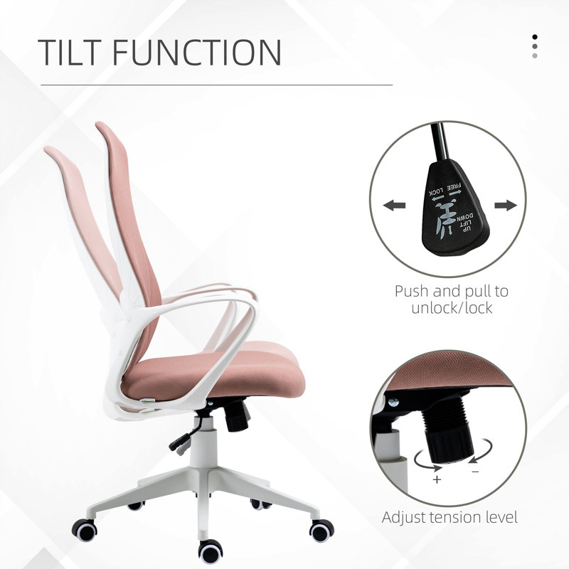Alyssabeth Desk Chair, Pink