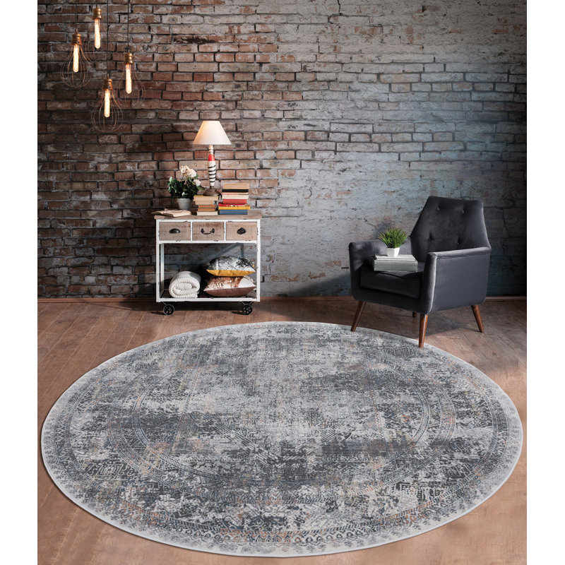 Beoll Oriental Indoor Rug, Round 7'10"