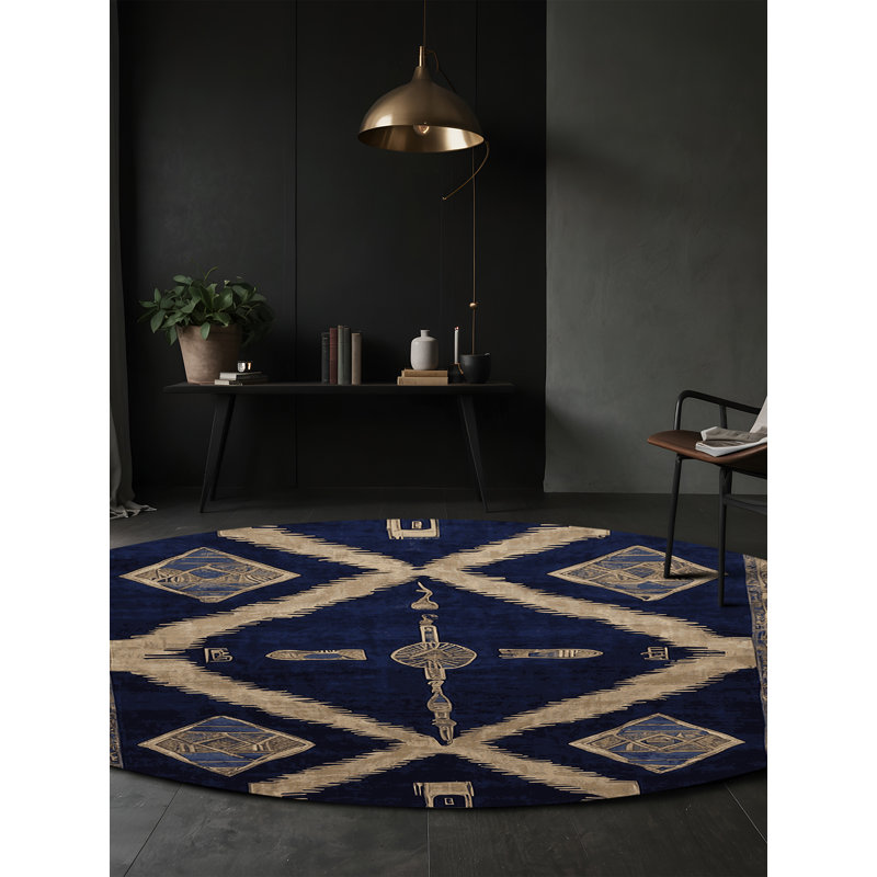 Silky Soft Plush Gray Area Rug, Round 5'