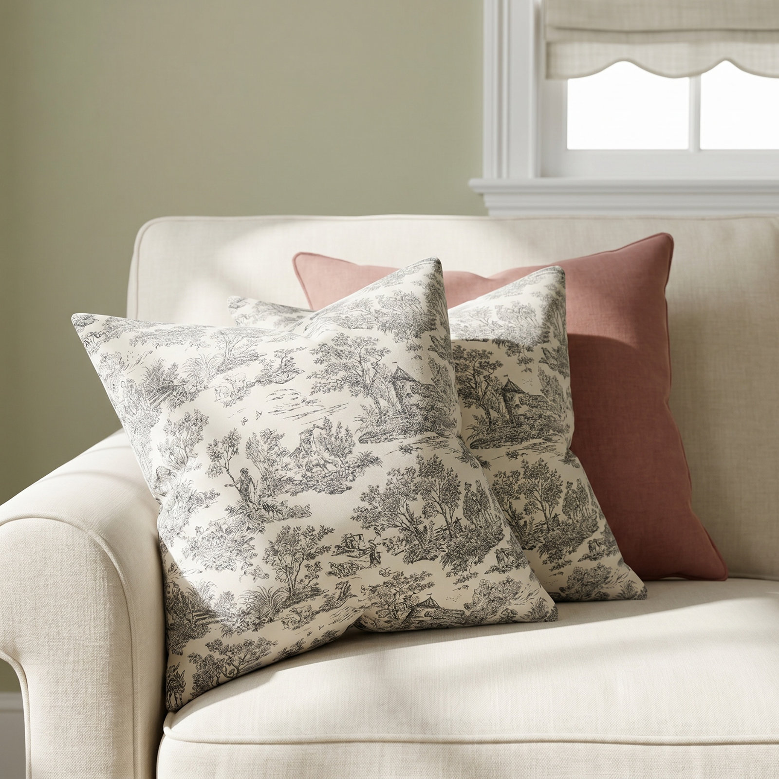 Catana 18" x 18" Cotton Throw Pillow, Charcoal