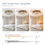 Ventilateur de plafond tressé 21 po Bohemian, télécommande silencieuse avec fonction de minuterie, température de couleur réglable, convient à la chambre à coucher et au salon (silencieux / 6 vitesses / réversible / moteur à courant continu)