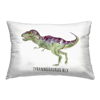 Coussin d'extérieur imprimé Stupell Industries Tyrannosaurus Rex par Brett Blumenthal