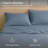 Drap de coton Tencel double couture uni 4 pièces -107142697-107142695