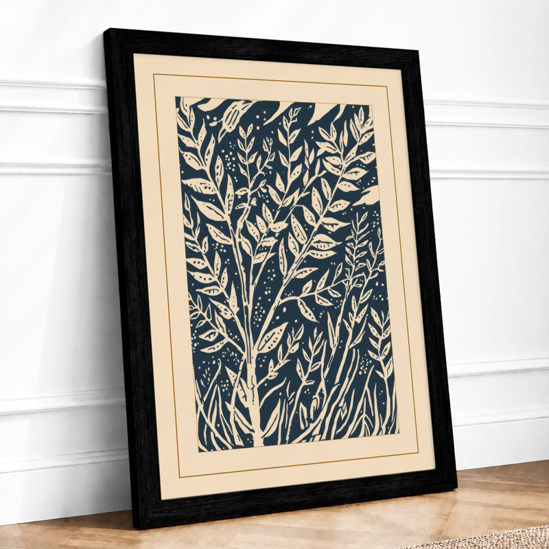 Foliage Study Botanical - Print, Black, A4 - 29.7 x 21.0 cm