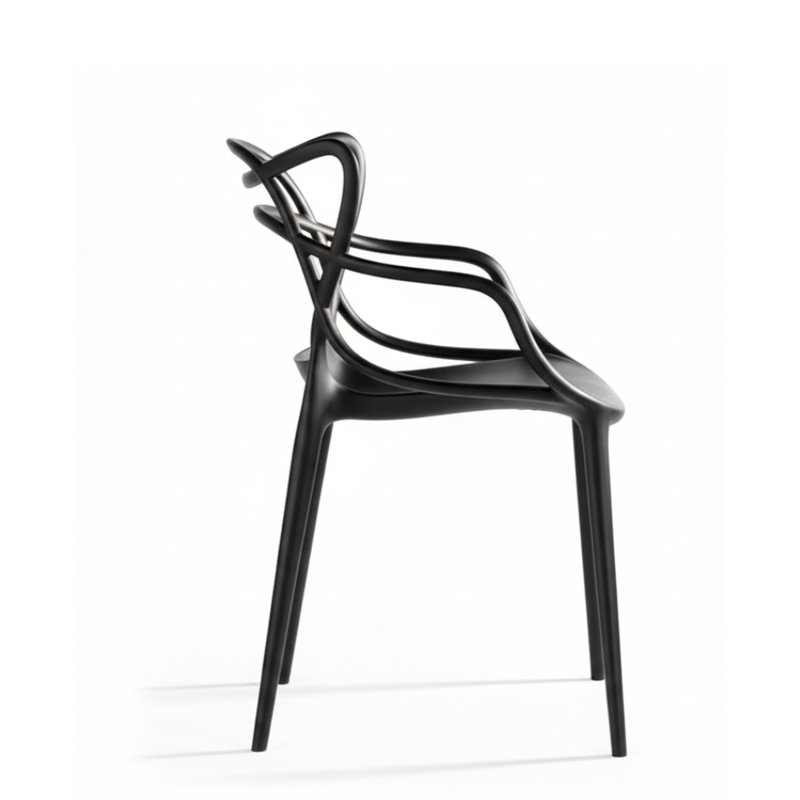 Chaise robuste Maria, Noir