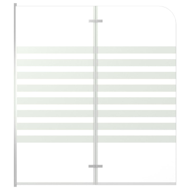 Arum 1200mm W x 1400mm H Folding / Bi-Fold Framed Tub Door with Frosted Glass
