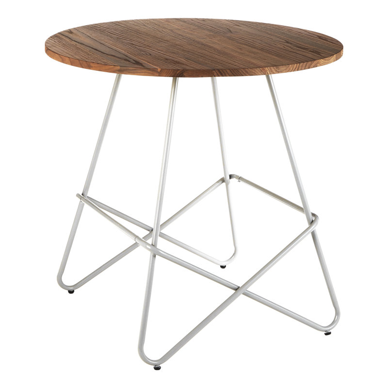 Ingle Elm Round Wood Top Dining Table