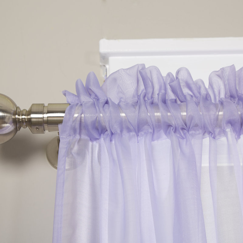 Sheer Sliding Panel Pair, Lavender, 60" W x 84" L