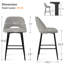 Tabouret de comptoir rembourré 26,5 po Jayden-1868711744