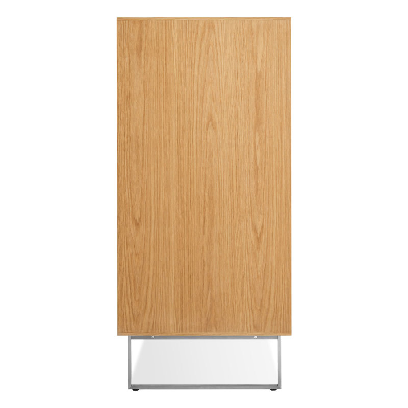 Series 11 5 - Drawer Dresser, Stainless Steel/White Oak