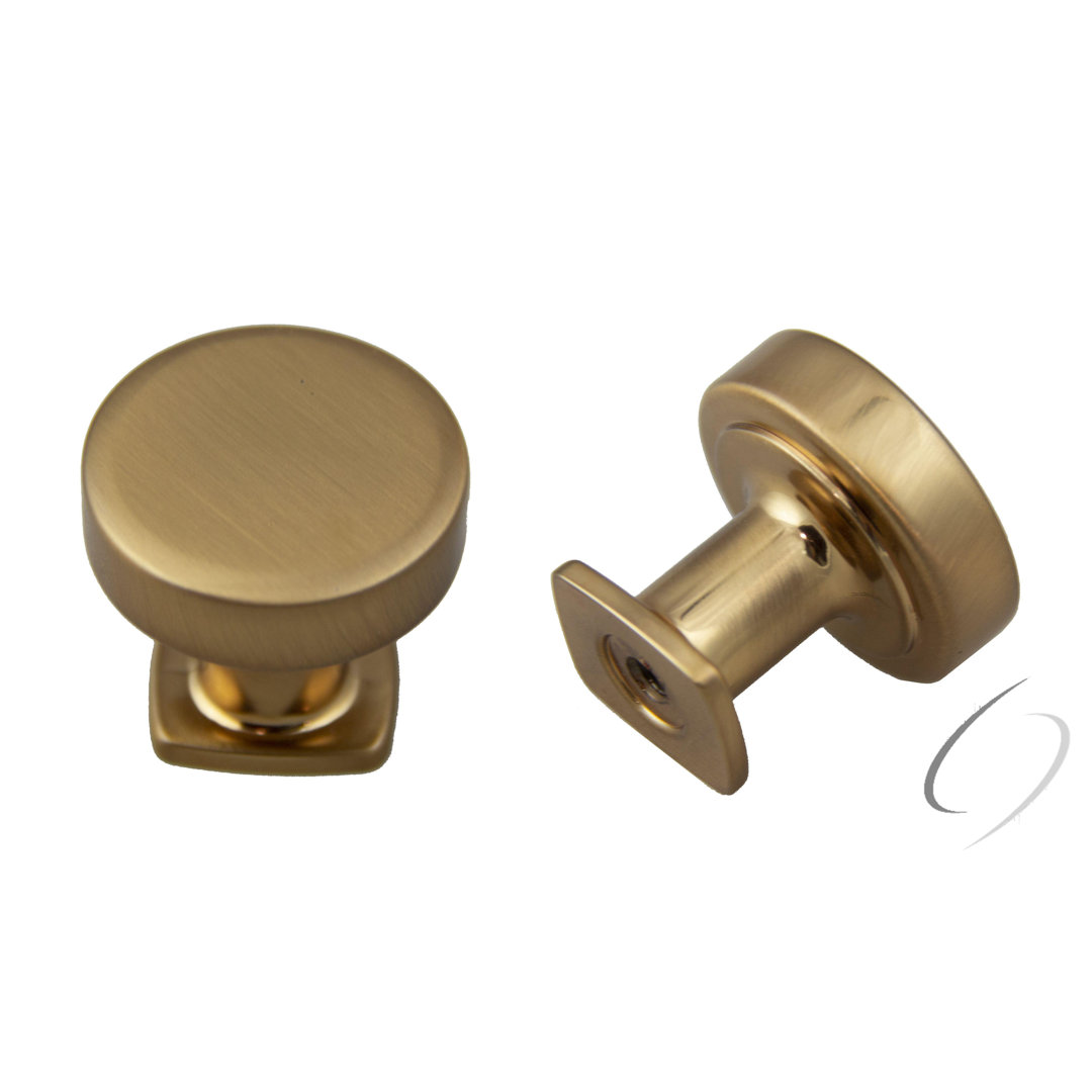 1" Diameter Cylindrical Knob Crown Cabinet Hardware