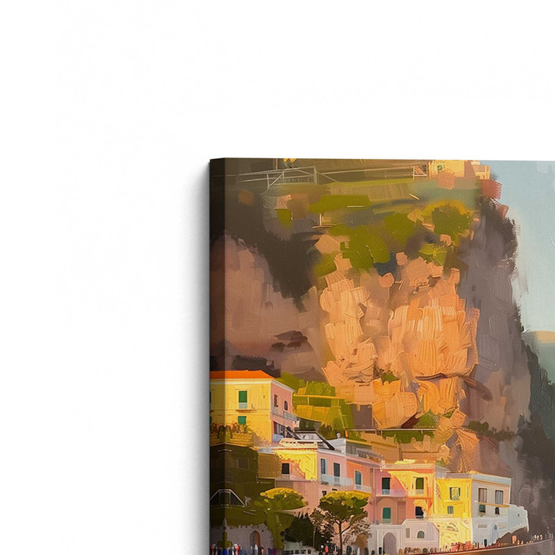 Amalfi Sunset Glow, H 36 po x l 24 po, Ne s’applique pas, Toile tendue
