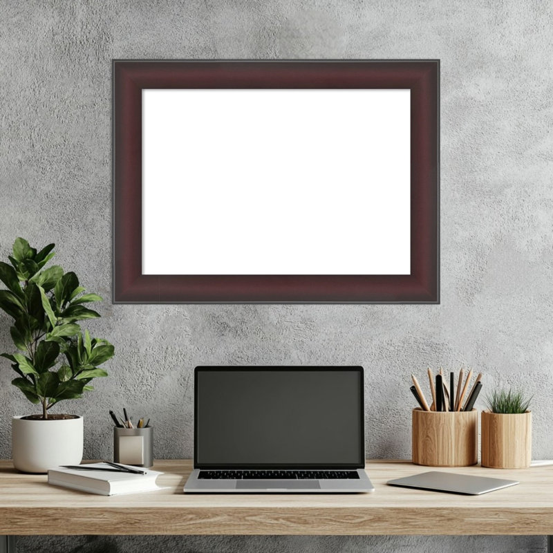 Tableau magnétique effaçable à cadre Grand Cherry, H 18 po x l 24 po