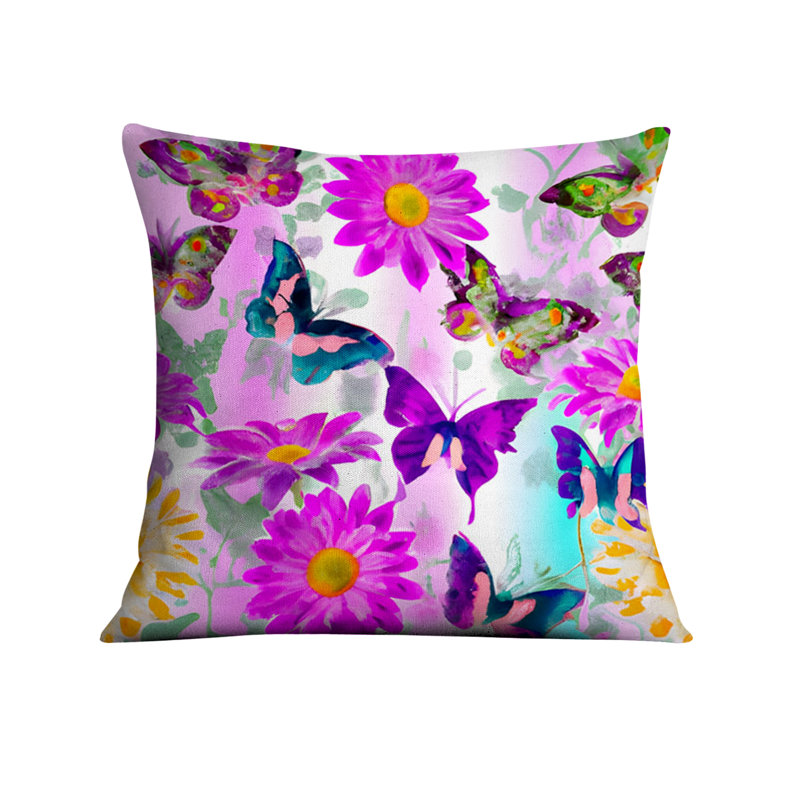 Coussin décoratif, Housse de coussin seulement - sans coussin, H 16 po x l 16 po