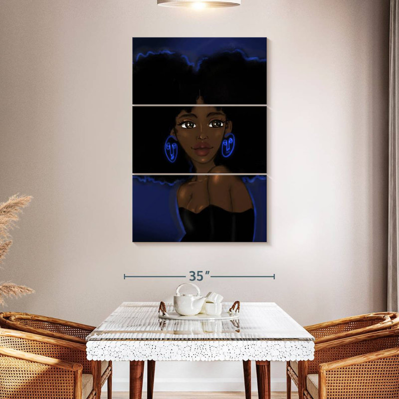 Leisha Betta Blues, 50" H x 32" W