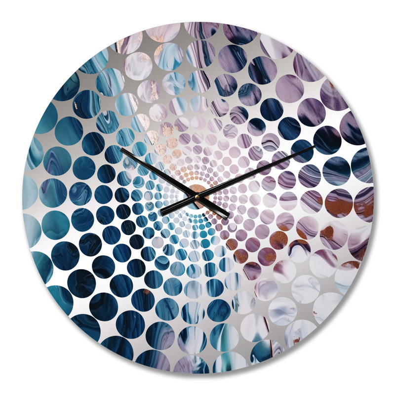 Tyreick - Abstract Marble Wall Clock, Small