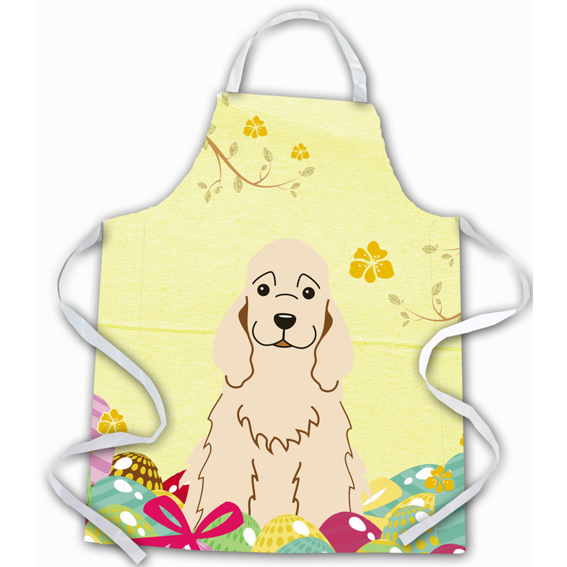 Tablier œufs de pâques, Labrador, Jaune / beige