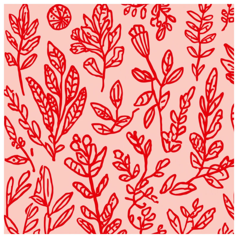 Couvertures d'art floral rouge, 60 po L x 80 po H
