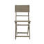 Chaises de salle à manger d'extérieur pliantes en bois d'acacia (ensemble de 2) - Gris, résistant aux intempéries