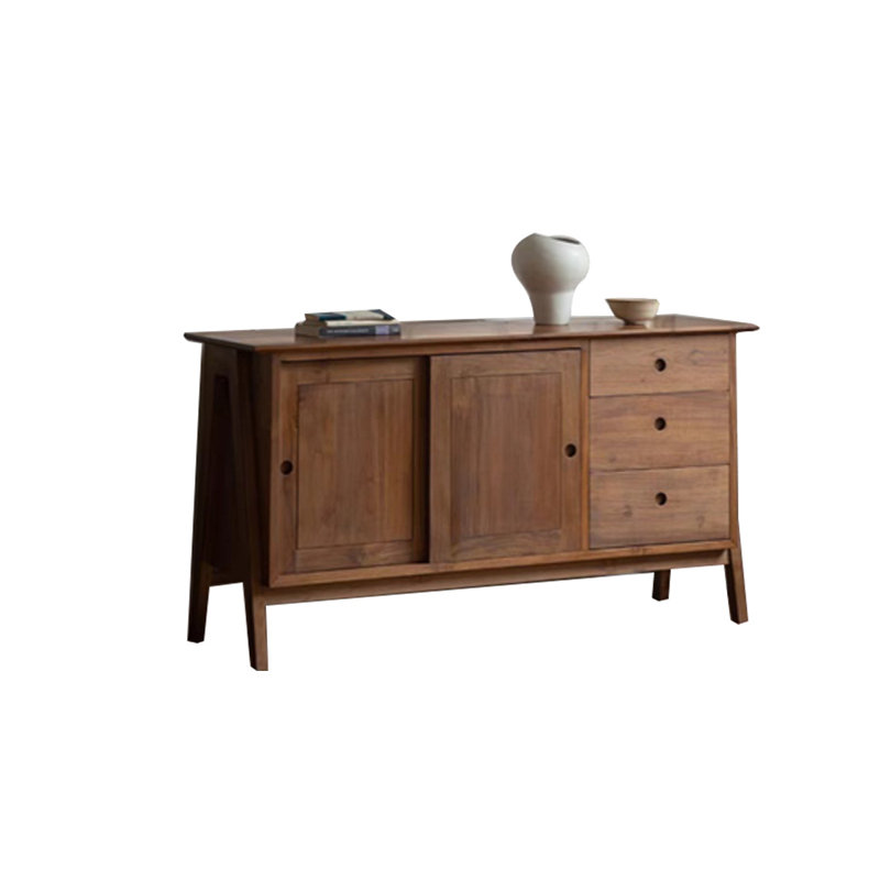 Armoire d'appoint simple et généreuse en bois massif