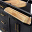 Meuble-lavabo simple en bois massif 66 po avec plateau en marbre de Carrare Tidworth-119088804-121089480