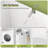 Laundry Hamper Cabinet, 70" Tall Bathroom Storage Cabinet with 2 Laundry Baskets, Hidden Laundry Hamper with 2 Doors and Double Clothes-Toss Round Holes for Bathroom
