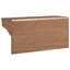  Portemanteau mural en bois de pin massif noyer moyen-282677549