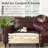 Praylow 112"W Faux PU Leather Modular Sectional-1866089035